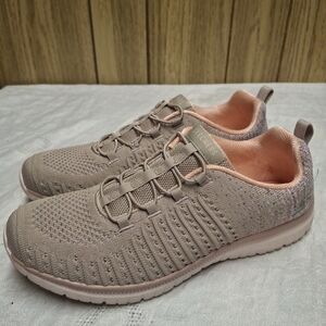 Skechers Womens Virtue 104411 Beige Running Shoes Sneakers Size 9